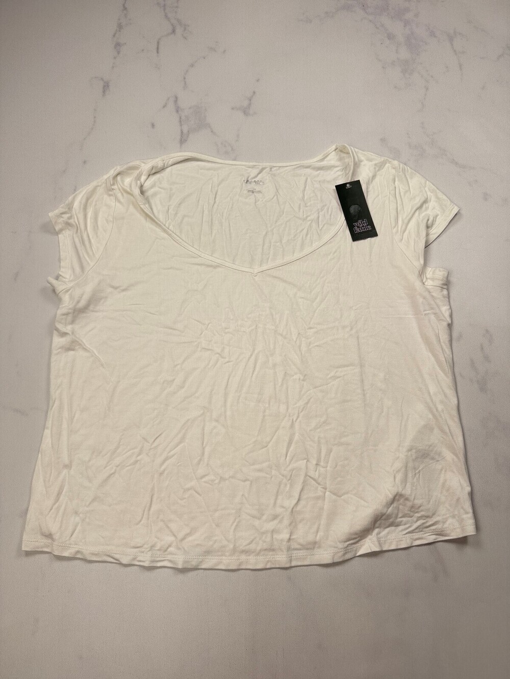 Wild Fable Blouse White Current Minimalist - Womens 2X